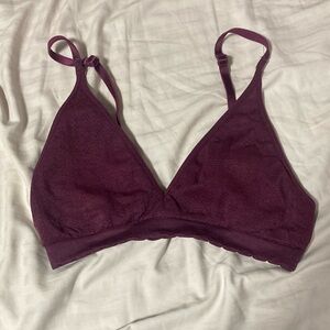 Lace Bralette in Deep Burgundy